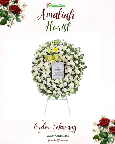 Krans Bunga Duka Cita di Anggut Atas