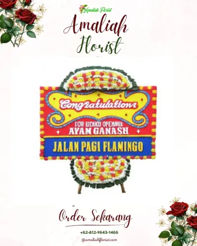 Bunga Papan Congratulation di Anggut Atas